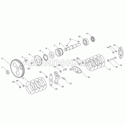 Привод топливного насоса высокого давления