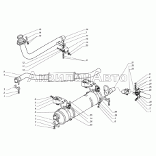 Глушитель, резонатор, труба выхлопная автомобиля Соболь с двигателем ГАЗ-5602