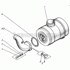 Воздухоочиститель с патрубком 442-59-12с5