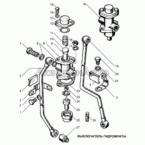 Выключатель гидромуфты