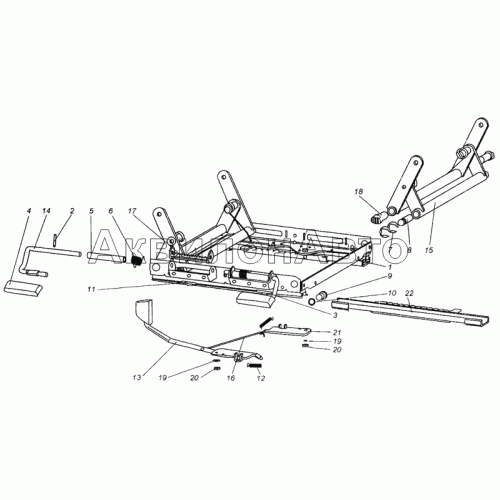 Механизм регулирования высоты
