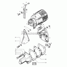 Установка генератора и счетчика моточасов СМД-60, -62, -64, -66, -72