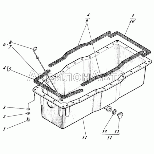 Крышка картера нижняя 442-56-08с1 Крышка картера нижняя 442-56-08с1