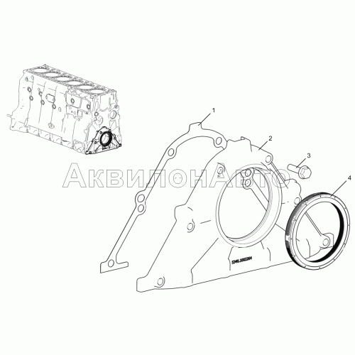 Крышка блока передняя 5340-30-100200-020