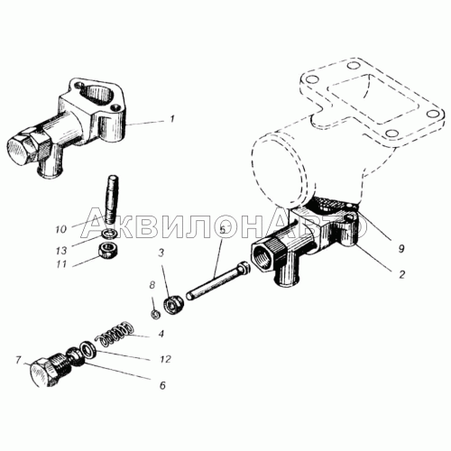 Кран сливной двигателей ЯМЗ-240, ЯМЗ-240Н, ЯМЗ-240П