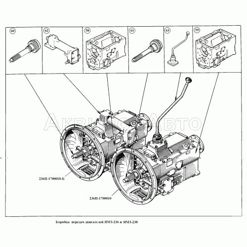 Коробка передач двигателей ЯМЗ-236 и ЯМЗ-238