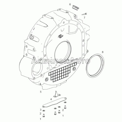 658.1002311-40 Картер маховика в сборе 658.1002311-40 Картер маховика в сборе