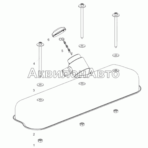 65652.1003256 Крышка головки цилиндров 65652.1003256 Крышка головки цилиндров