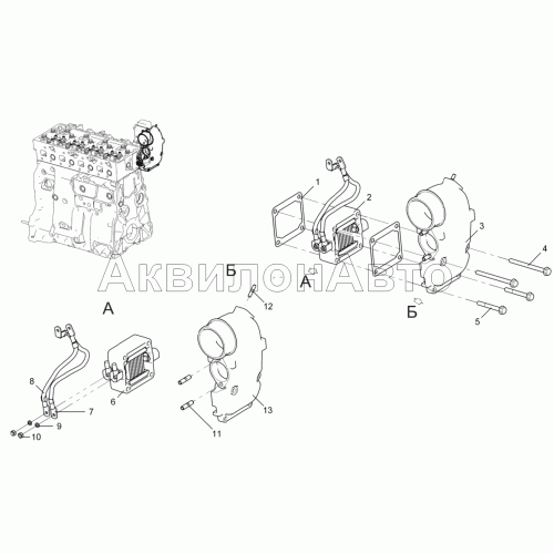 Тракт впускной (для двигателей ЯМЗ-5342, ЯМЗ-5344) 5342-30-111500-010