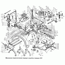 Механизм переключения передач коробок передач 201