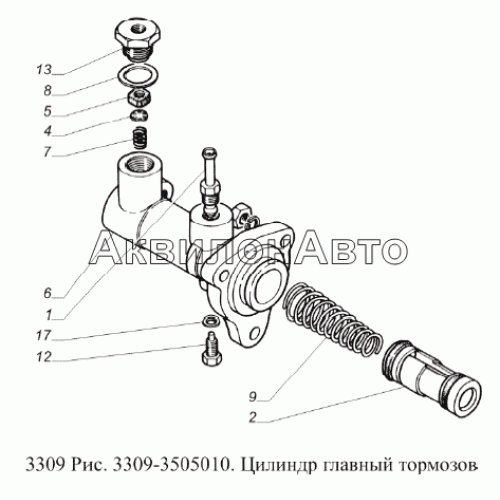 Цилиндр главный тормозов