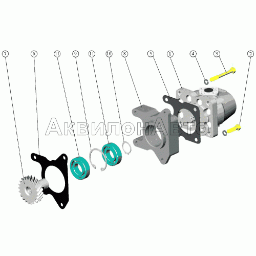 Установка насоса шестеренного Установка насоса шестеренного