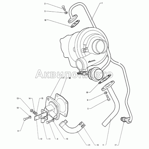 Маслопроводы турбокомпрессора (245-1118000-В) Маслопроводы турбокомпрессора (245-1118000-В)