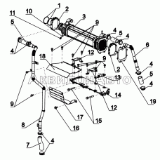 Система охлаждения отработавших газов (Евро-4)