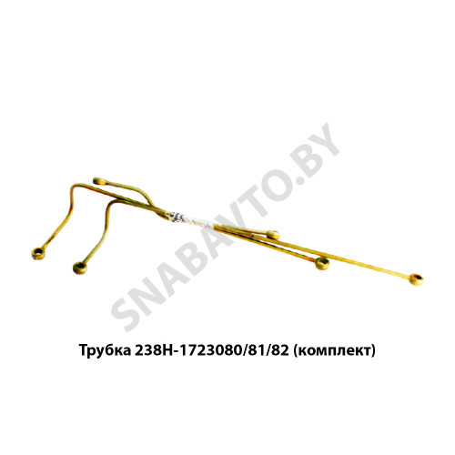 238Н-1723080/81/82 Трубка (комплект) на КПП воздухопровода