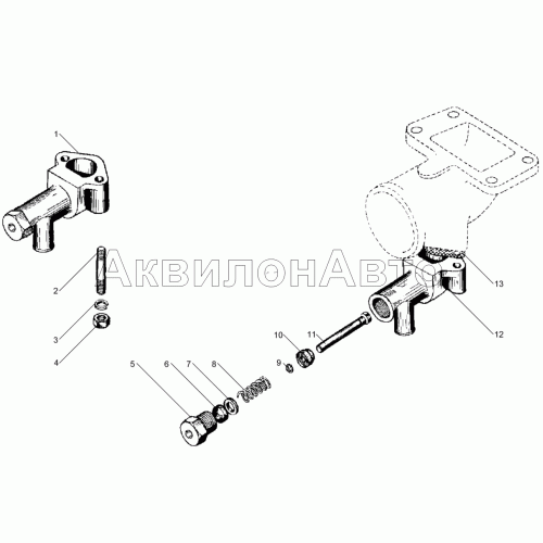 Кран сливной ЯМЗ-240М2, ЯМЗ-240НМ2, ЯМЗ-240ПМ2