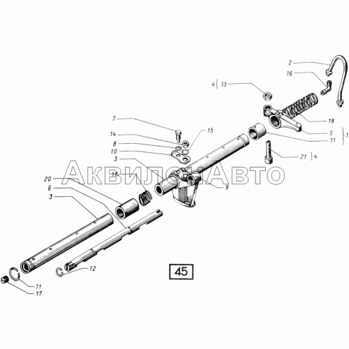 Механизм распределения СМД-14НГ,-14БН,-15Н,-19,-20