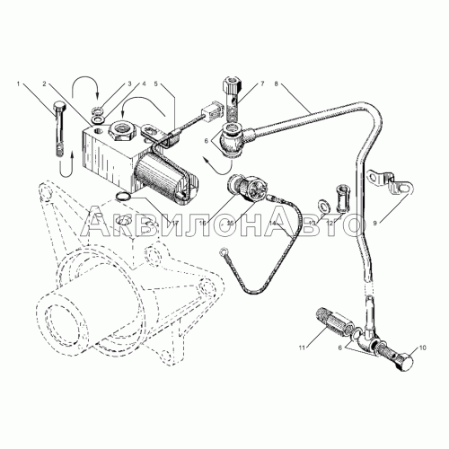 Клапан электромагнитный привода вентилятора Клапан электромагнитный привода вентилятора