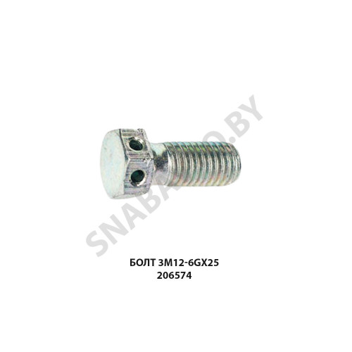 206574 Болт 3М12-6gх25