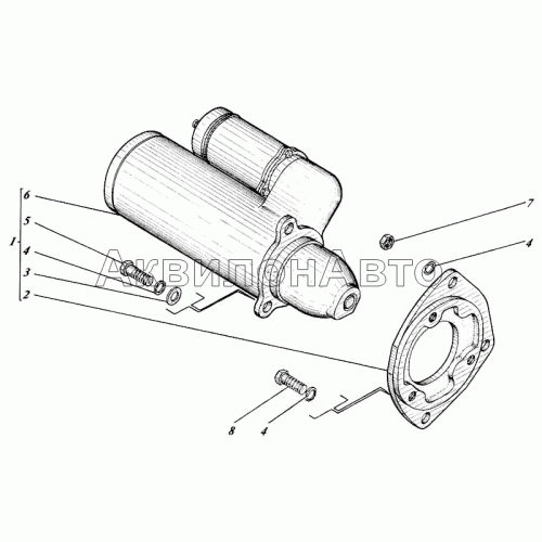 Стартер с проставкой 440С-19с1-1 Стартер с проставкой 440С-19с1-1