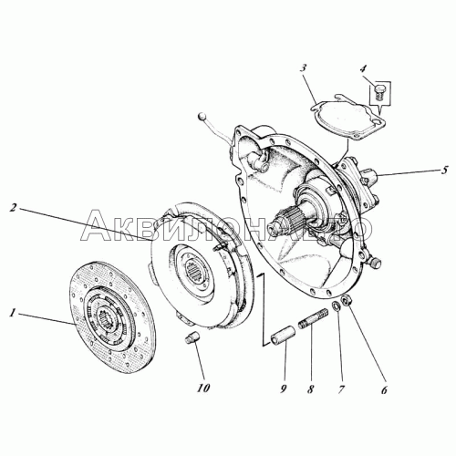 Муфта сцепления 444-21c1-10 Муфта сцепления 444-21c1-10