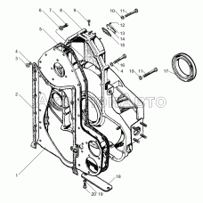 Картер маховика ЯМЗ-240М2