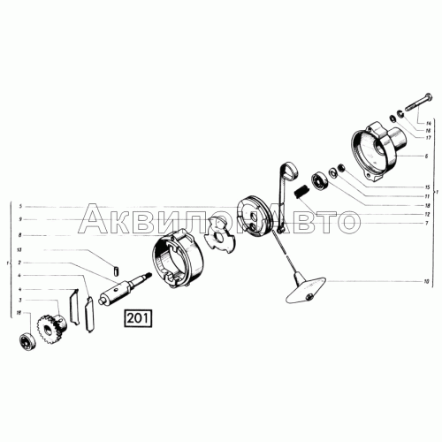 Механизм пусковой СМД-21, -22, 22А, 23, 23.01, 23.02, 24, 24.01, 24.02
