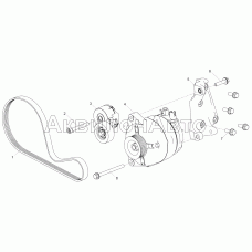 5343.3701001 Установка генератора (ЯМЗ-53443-20, ЯМЗ-53443-22)