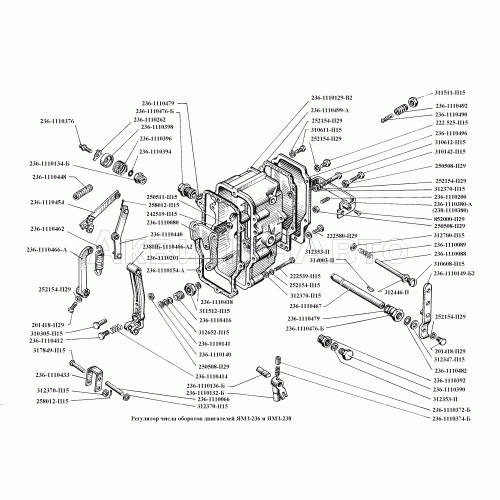 Регулятор числа оборотов двигателей ЯМЗ-236 и ЯМЗ-238