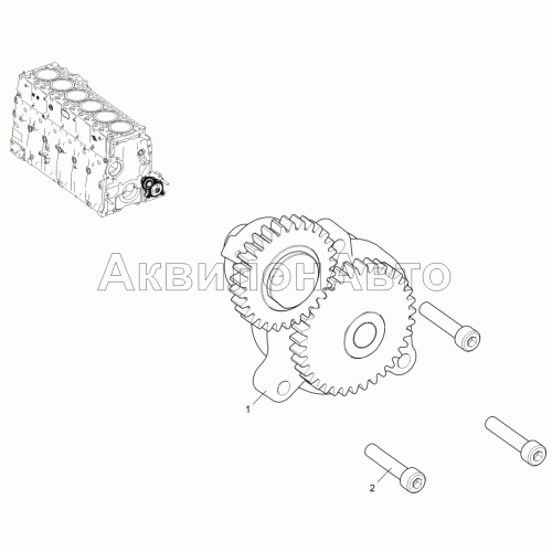 Насос масляный 536-30-101100-010
