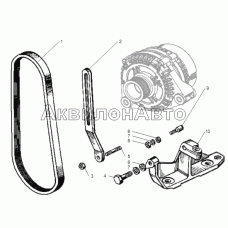 УСТАНОВКА ГЕНЕРАТОРА двигателей ЯМЗ-6562.10, ЯМЗ-6563.10