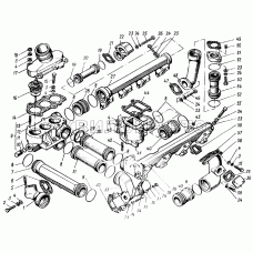 Трубы и термостаты системы охлаждения