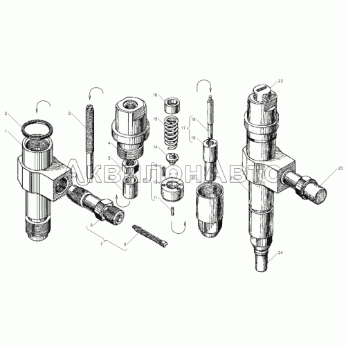 ФОРСУНКА двигателей ЯМЗ-6562.10, ЯМЗ-6563.10
