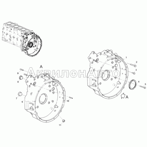 Картер маховика Картер маховика