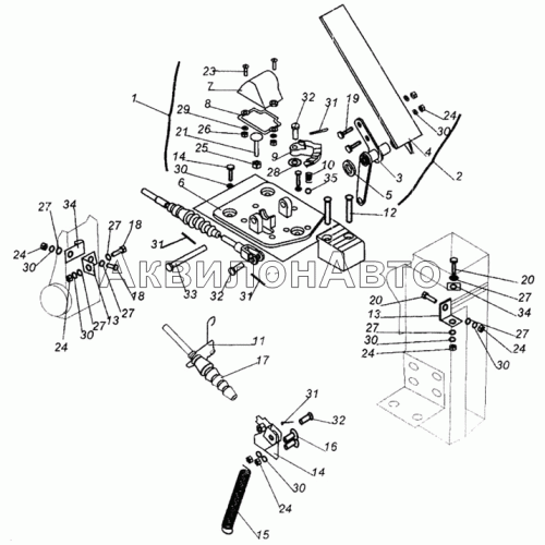 Привод подачи топлива