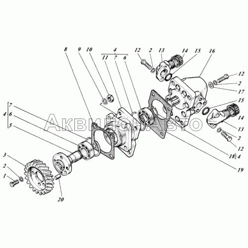 Насосы шестеренные с приводами 440-26с1 Насосы шестеренные с приводами 440-26с1