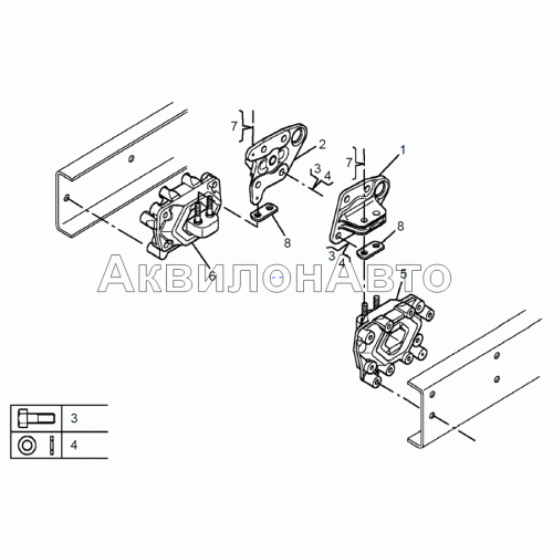 Подвеска двигателя задняя Подвеска двигателя задняя