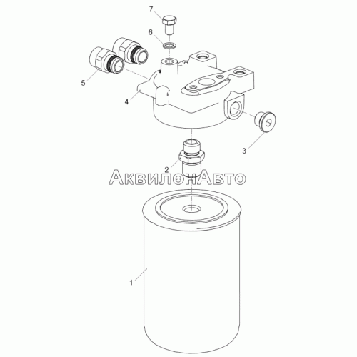 53443.1117010 Фильтр тонкой очистки топлива