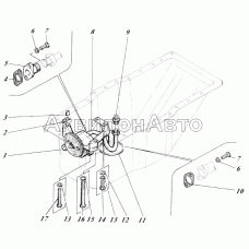 Насос масляный с трубами 442-55-09с1