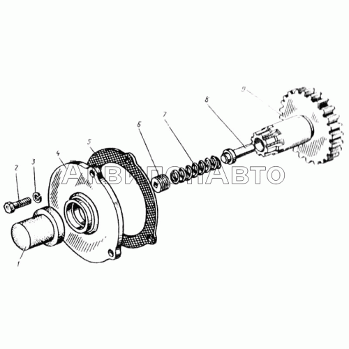 Механизм поворота коленчатого вала